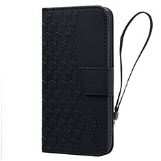 Funda de Cuero Cartera con Soporte Carcasa HF2 para Apple iPhone 14 Negro