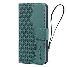 Funda de Cuero Cartera con Soporte Carcasa HF2 para Apple iPhone 14 Pro Verde