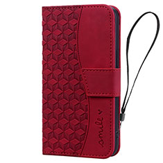 Funda de Cuero Cartera con Soporte Carcasa HF2 para Google Pixel 8 Pro 5G Rojo