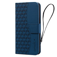 Funda de Cuero Cartera con Soporte Carcasa HF2 para Huawei Mate 60 Pro+ Plus Azul