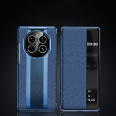 Funda de Cuero Cartera con Soporte Carcasa JB2 para Huawei Mate 50 Pro Azul