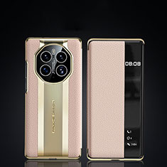 Funda de Cuero Cartera con Soporte Carcasa JB2 para Huawei Mate 50 Pro Oro