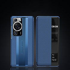 Funda de Cuero Cartera con Soporte Carcasa JB2 para Huawei P60 Azul