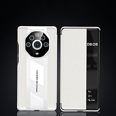Funda de Cuero Cartera con Soporte Carcasa JB3 para Huawei Honor Magic3 Pro+ Plus 5G Blanco