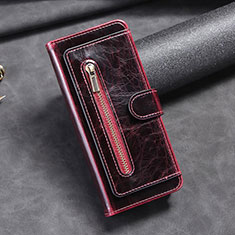 Funda de Cuero Cartera con Soporte Carcasa JD1 para Samsung Galaxy Z Fold4 5G Rojo