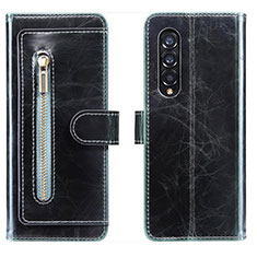 Funda de Cuero Cartera con Soporte Carcasa JDK para Samsung Galaxy Z Fold4 5G Azul