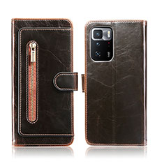 Funda de Cuero Cartera con Soporte Carcasa JDK para Xiaomi Poco X3 GT 5G Marron