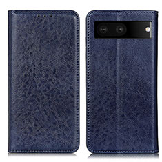 Funda de Cuero Cartera con Soporte Carcasa K01Z para Google Pixel 7 5G Azul