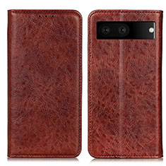 Funda de Cuero Cartera con Soporte Carcasa K01Z para Google Pixel 7 5G Marron