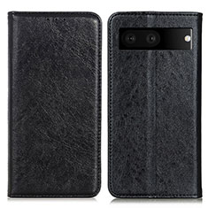 Funda de Cuero Cartera con Soporte Carcasa K01Z para Google Pixel 7 5G Negro