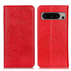 Funda de Cuero Cartera con Soporte Carcasa K01Z para Google Pixel 8 Pro 5G Rojo