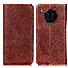 Funda de Cuero Cartera con Soporte Carcasa K01Z para Huawei Honor 50 Lite Marron