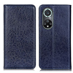 Funda de Cuero Cartera con Soporte Carcasa K01Z para Huawei Honor 50 Pro 5G Azul