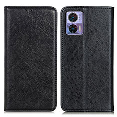 Funda de Cuero Cartera con Soporte Carcasa K01Z para Motorola Moto Edge 30 Lite 5G Negro