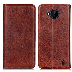 Funda de Cuero Cartera con Soporte Carcasa K01Z para Nokia C20 Plus Marron