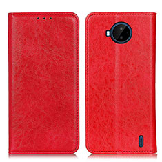 Funda de Cuero Cartera con Soporte Carcasa K01Z para Nokia C20 Plus Rojo