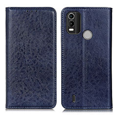 Funda de Cuero Cartera con Soporte Carcasa K01Z para Nokia C21 Plus Azul