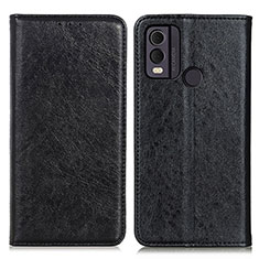 Funda de Cuero Cartera con Soporte Carcasa K01Z para Nokia C22 Negro