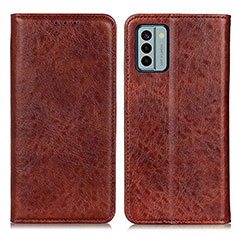 Funda de Cuero Cartera con Soporte Carcasa K01Z para Nokia G22 Marron