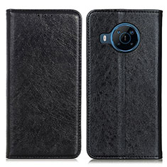 Funda de Cuero Cartera con Soporte Carcasa K01Z para Nokia X100 5G Negro