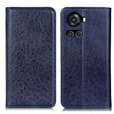 Funda de Cuero Cartera con Soporte Carcasa K01Z para OnePlus 10R 5G Azul