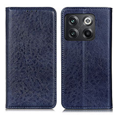 Funda de Cuero Cartera con Soporte Carcasa K01Z para OnePlus 10T 5G Azul