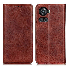 Funda de Cuero Cartera con Soporte Carcasa K01Z para OnePlus Ace 5G Marron