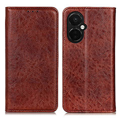 Funda de Cuero Cartera con Soporte Carcasa K01Z para OnePlus Nord CE 3 5G Marron