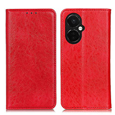 Funda de Cuero Cartera con Soporte Carcasa K01Z para OnePlus Nord CE 3 5G Rojo