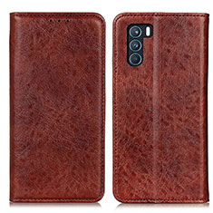 Funda de Cuero Cartera con Soporte Carcasa K01Z para Oppo K9 Pro 5G Marron