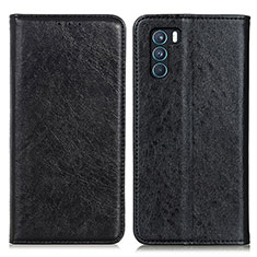 Funda de Cuero Cartera con Soporte Carcasa K01Z para Oppo K9 Pro 5G Negro