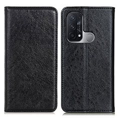 Funda de Cuero Cartera con Soporte Carcasa K01Z para Oppo Reno5 A Negro