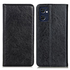 Funda de Cuero Cartera con Soporte Carcasa K01Z para Oppo Reno7 5G Negro