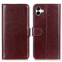 Funda de Cuero Cartera con Soporte Carcasa K01Z para Samsung Galaxy A04 4G Marron