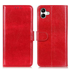 Funda de Cuero Cartera con Soporte Carcasa K01Z para Samsung Galaxy A04 4G Rojo