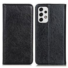 Funda de Cuero Cartera con Soporte Carcasa K01Z para Samsung Galaxy A23 4G Negro