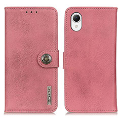 Funda de Cuero Cartera con Soporte Carcasa K01Z para Samsung Galaxy A23 5G SC-56C Rosa