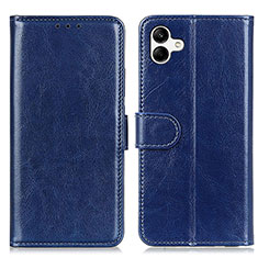 Funda de Cuero Cartera con Soporte Carcasa K01Z para Samsung Galaxy M04 Azul