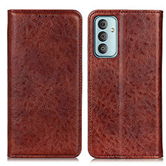 Funda de Cuero Cartera con Soporte Carcasa K01Z para Samsung Galaxy M13 4G Marron