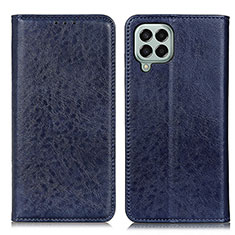 Funda de Cuero Cartera con Soporte Carcasa K01Z para Samsung Galaxy M33 5G Azul