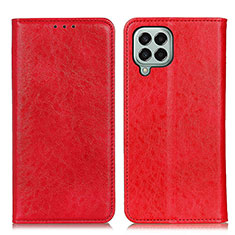 Funda de Cuero Cartera con Soporte Carcasa K01Z para Samsung Galaxy M33 5G Rojo