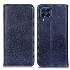 Funda de Cuero Cartera con Soporte Carcasa K01Z para Samsung Galaxy M53 5G Azul