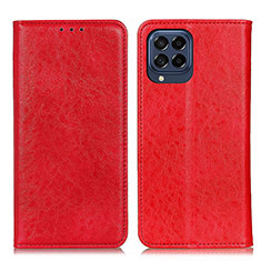 Funda de Cuero Cartera con Soporte Carcasa K01Z para Samsung Galaxy M53 5G Rojo