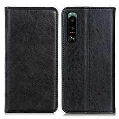 Funda de Cuero Cartera con Soporte Carcasa K01Z para Sony Xperia 5 III Negro