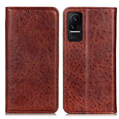 Funda de Cuero Cartera con Soporte Carcasa K01Z para Xiaomi Civi 1S 5G Marron