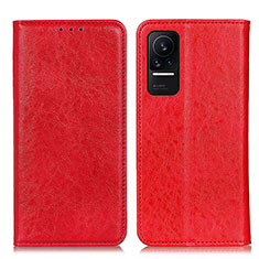 Funda de Cuero Cartera con Soporte Carcasa K01Z para Xiaomi Civi 1S 5G Rojo