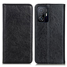 Funda de Cuero Cartera con Soporte Carcasa K01Z para Xiaomi Mi 11T 5G Negro