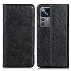 Funda de Cuero Cartera con Soporte Carcasa K01Z para Xiaomi Mi 12T 5G Negro