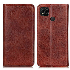 Funda de Cuero Cartera con Soporte Carcasa K01Z para Xiaomi POCO C31 Marron