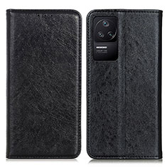 Funda de Cuero Cartera con Soporte Carcasa K01Z para Xiaomi Poco F4 5G Negro